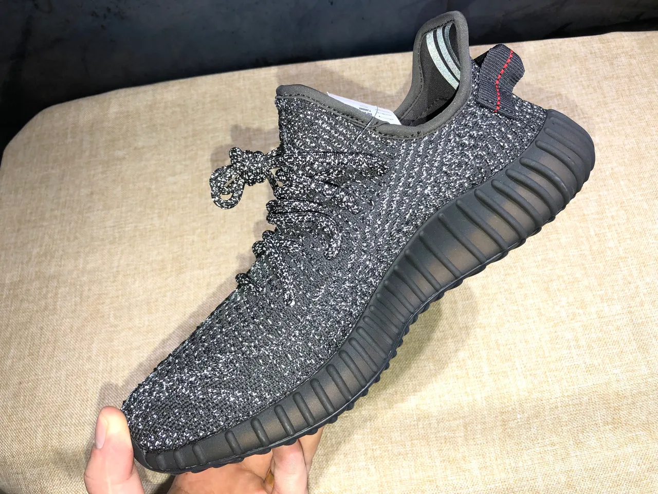 Adidas Yeezy Boost 350 V2 Black Full Knit Lifestyle Sneakers 10