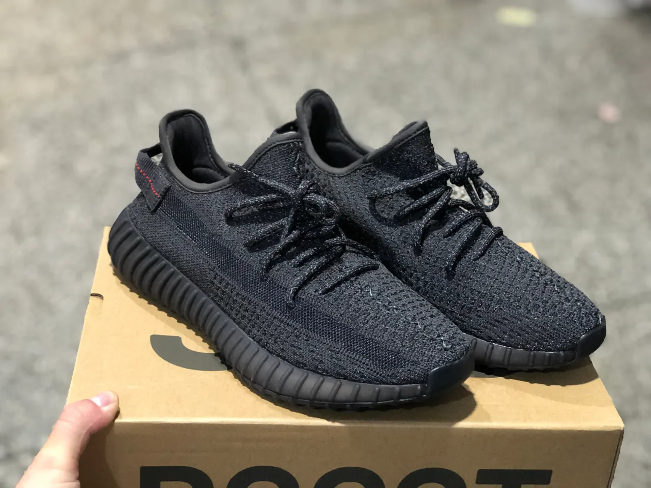 Adidas Yeezy Boost 350 V2 Black Full Knit Lifestyle Sneakers 12