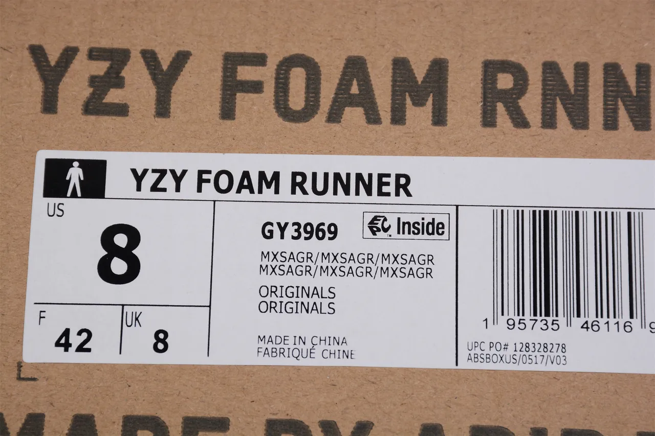 Adidas Yeezy Foam Runner Marbled Taupe Lifestyle Sneakers 3
