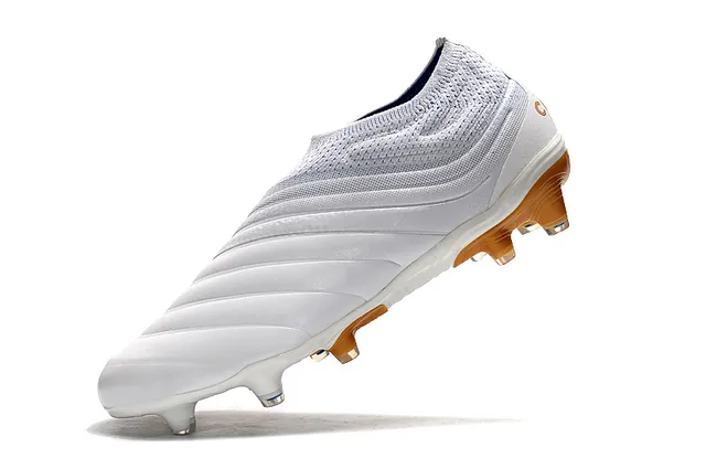 Adidas হলুদ সক-ফিট নিট কলার মোল্ডেড রিবড মিডফুট কেজ ফার্ম-গ্রাউন্ড সকার জুতো 19