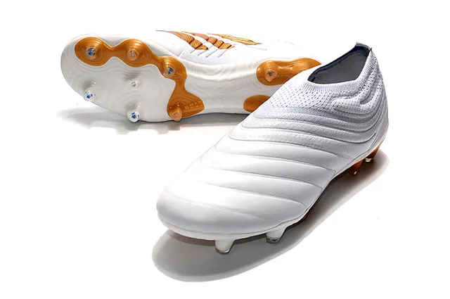 Adidas হলুদ সক-ফিট নিট কলার মোল্ডেড রিবড মিডফুট কেজ ফার্ম-গ্রাউন্ড সকার জুতো 23