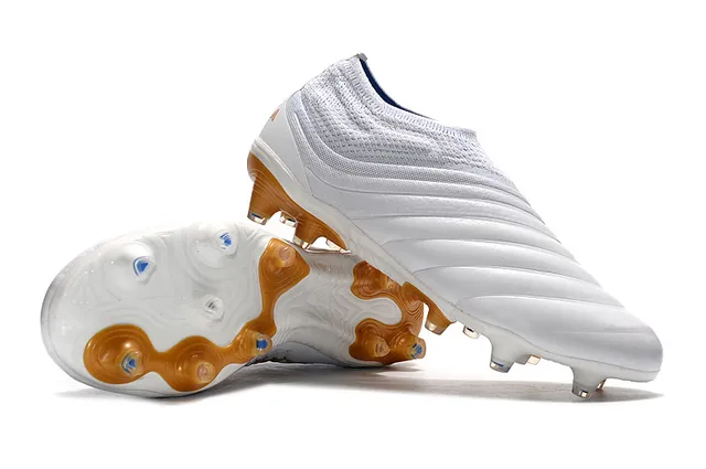 Adidas হলুদ সক-ফিট নিট কলার মোল্ডেড রিবড মিডফুট কেজ ফার্ম-গ্রাউন্ড সকার জুতো 24