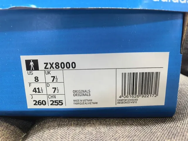 Adidas ZX8000 أسود أبيض أحذية رياضية أسلوب حياة 2
