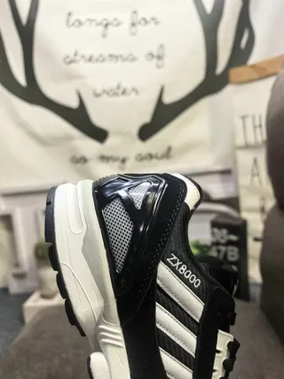 Adidas ZX8000 أسود أبيض أحذية رياضية أسلوب حياة 3