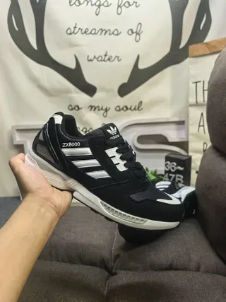Adidas ZX8000 أسود أبيض أحذية رياضية أسلوب حياة 5