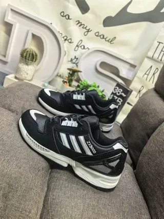 Adidas ZX8000 أسود أبيض أحذية رياضية أسلوب حياة 7