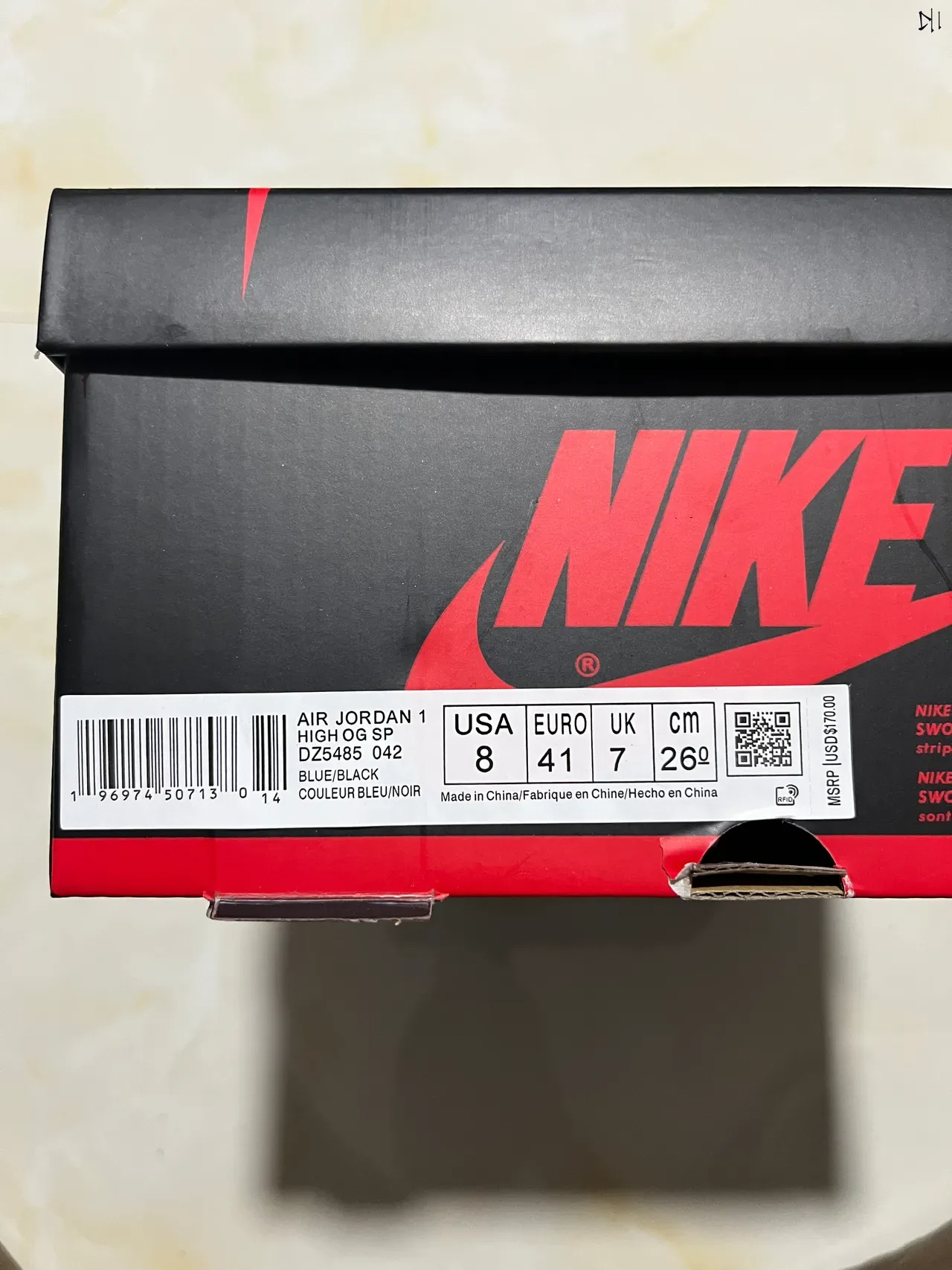 Air Jordan 1 কালো রয়েল নীল স্যুড হাই-টপ বাস্কেটবল জুতো 2