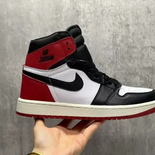 Air Jordan 1 Zapatos de Baloncesto High-Top Negro Blanco Rojo