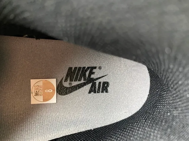 Air Jordan 1 Gris Negro High Top Cuero Zapatos de Baloncesto 7