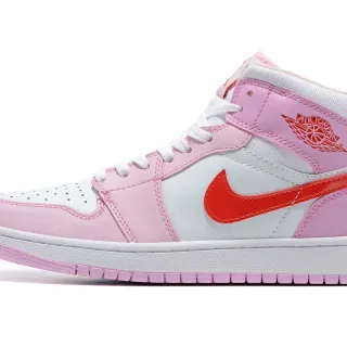 Air Jordan 1 High Pink White Red Basketball Shoes