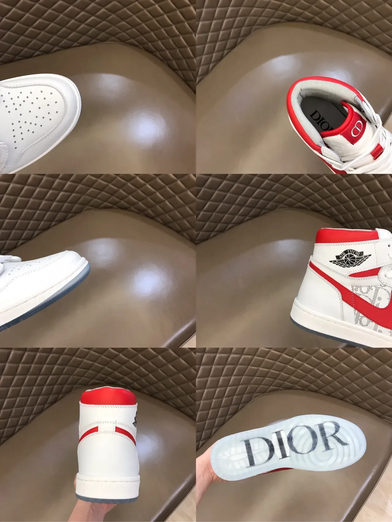 Air Jordan 1 High Tênis de Basquete Vermelho e Branco 2