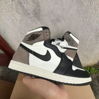 Air Jordan 1 Zapatos de Baloncesto de Alto Cuero-Suede Panelados
