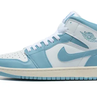 Air Jordan 1 Light Blue and White Basketball Shoes
