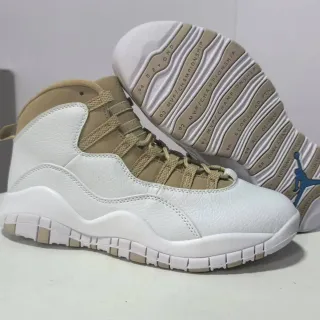 Air Jordan 10 White Beige Basketball Shoes