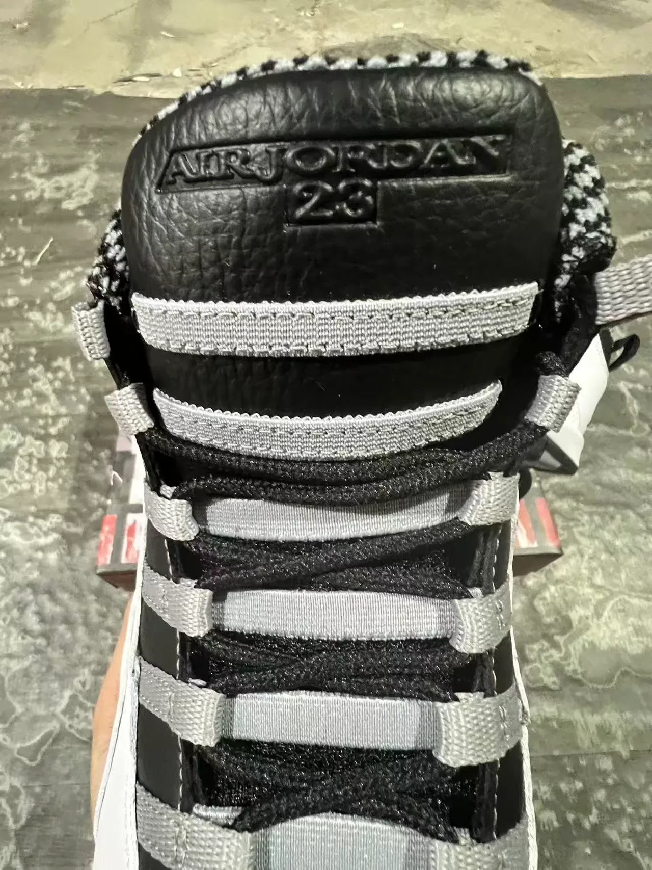 Air Jordan 10 Blanc Noir Gris Chaussures de basket 4