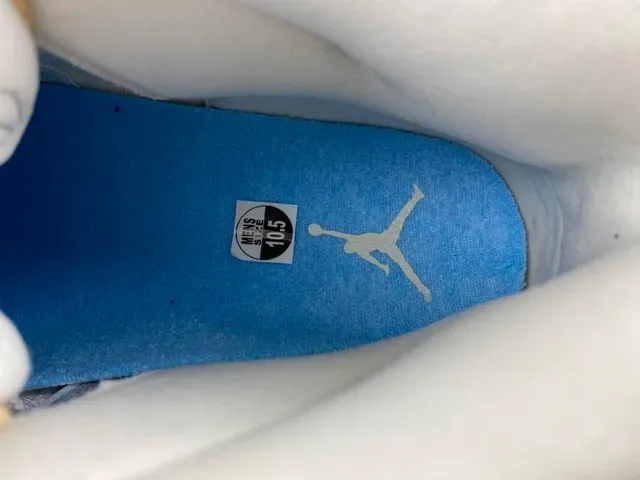 Air Jordan 11 Beige Blue Suede High Top Chaussures de Basketball 5