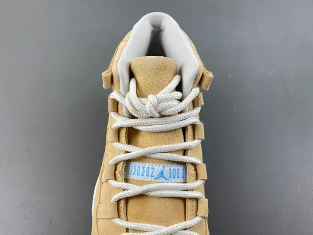 Air Jordan 11 Beige Blue Suede High Top Chaussures de Basketball 8