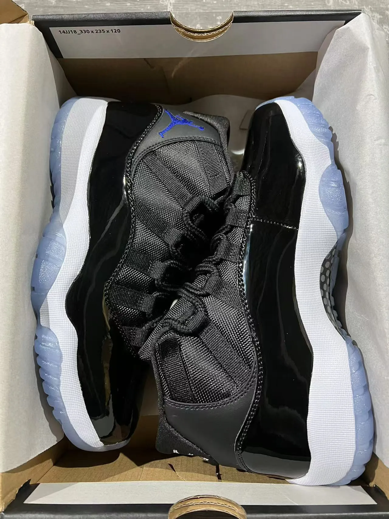 Air Jordan 11 Black Concord Basketball Shoes 9