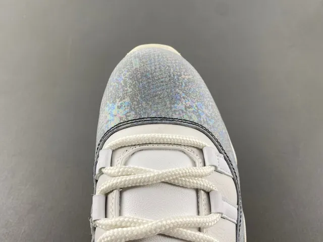 Air Jordan 11 Iridescent Silver White Lifestyle Sneakers 5