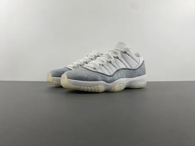 Air Jordan 11 Iridescent Silver White Lifestyle Sneakers 11