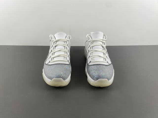 Air Jordan 11 Iridescent Silver White Lifestyle Sneakers 12