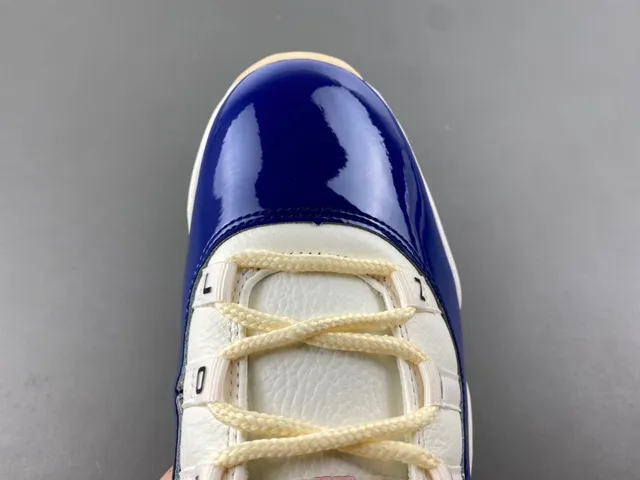 Air Jordan 11 Royal Blue and White Patent Leather Basketball Shoes 5