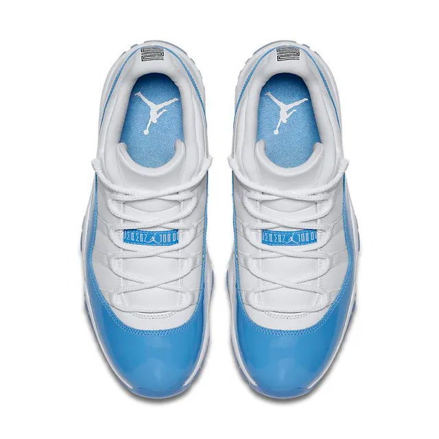 Air Jordan 11 White and Light Blue Basketball Shoes 4
