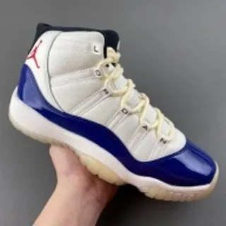 Air Jordan 11 White Royal Blue Basketball Shoes