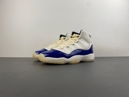 Chaussures de basketball Air Jordan 11 blanc et bleu royal 11