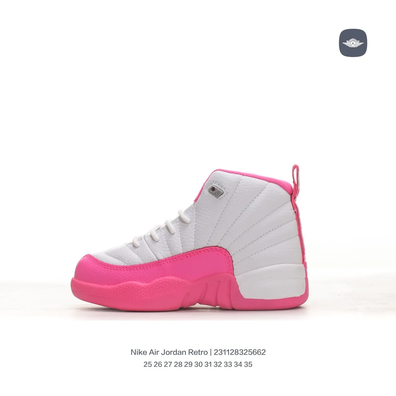 Air Jordan 12 Black Pink Basketball Shoes 10