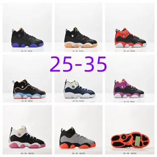 Air Jordan 12 Black Purple Blue Basketball Shoes