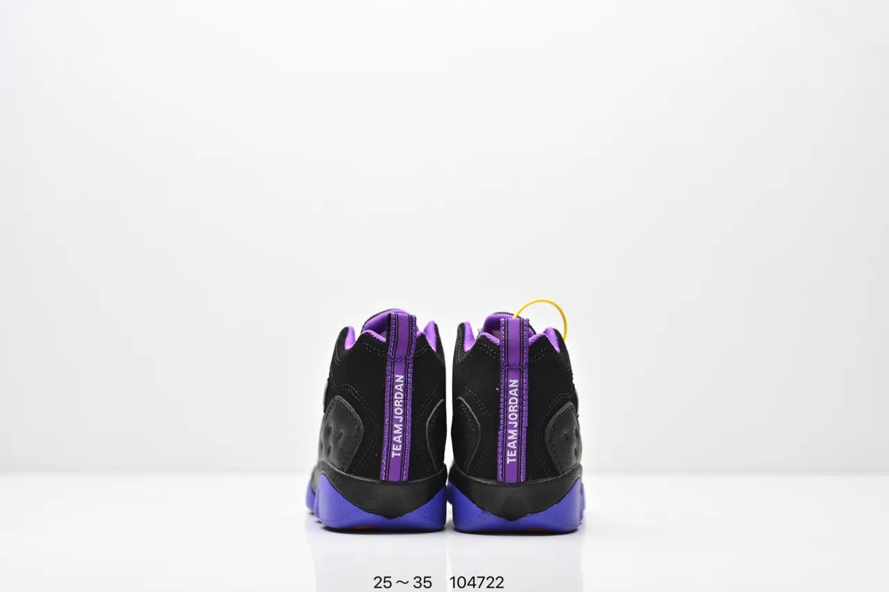 Air Jordan 12 Black Purple Blue Basketball Shoes 7