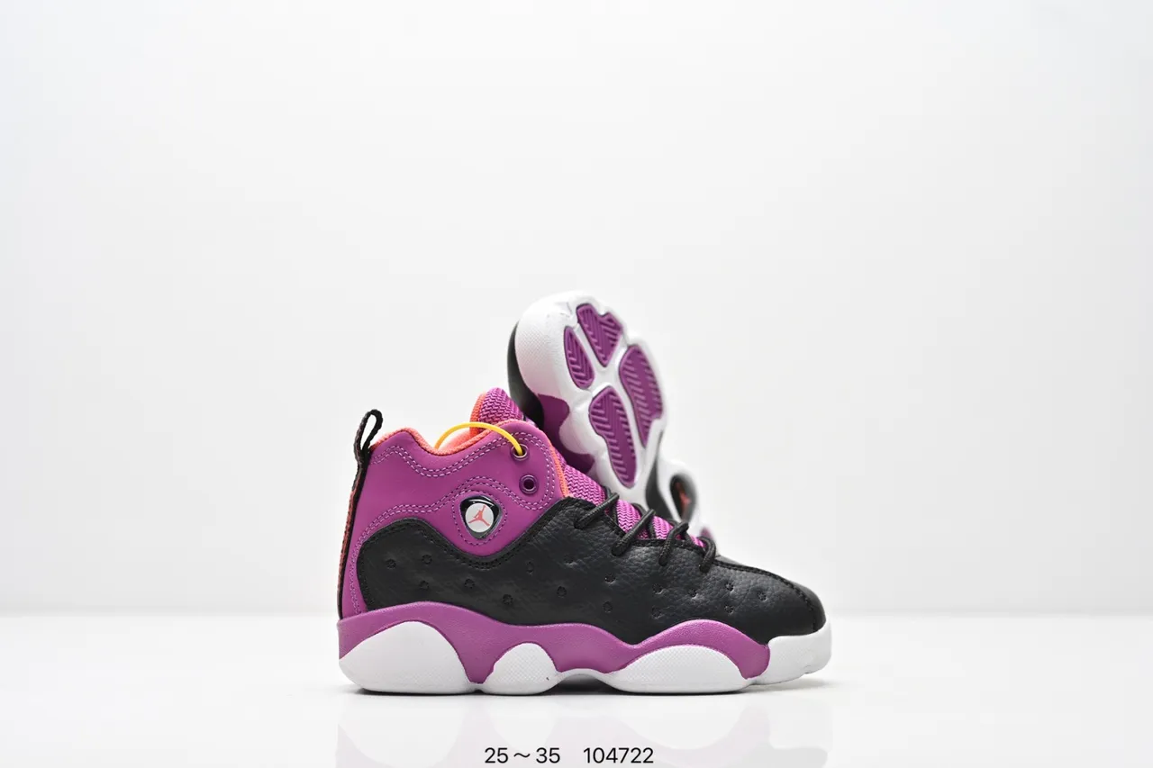 Air Jordan 12 Black Purple Blue Basketball Shoes 20