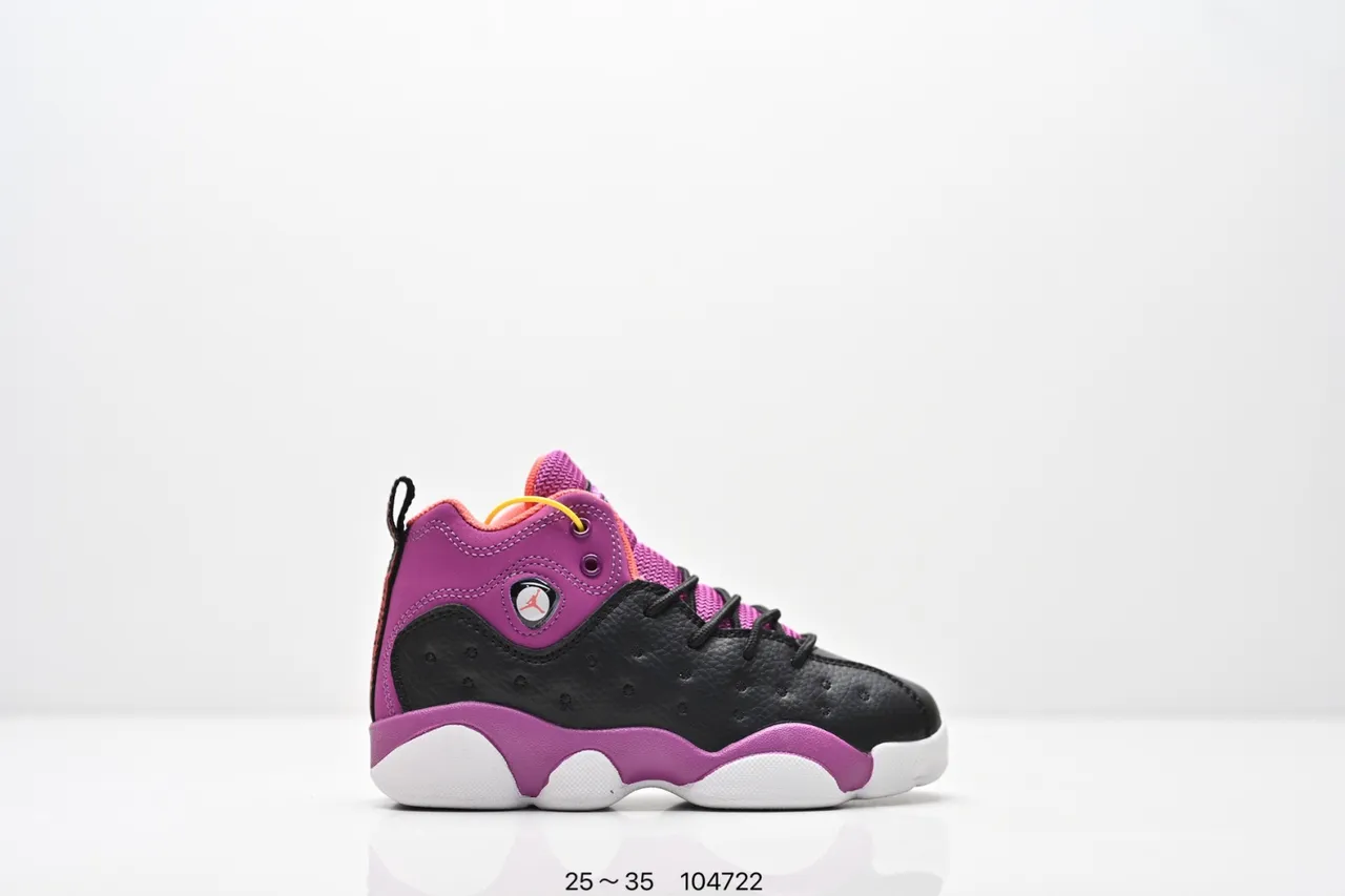 Air Jordan 12 Black Purple Blue Basketball Shoes 21