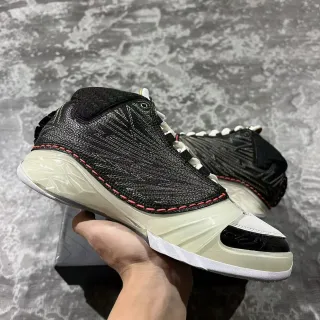 Air Jordan 12 Negro Rojo Costura Contraste Suela Media Translucida Zapatos de Baloncesto