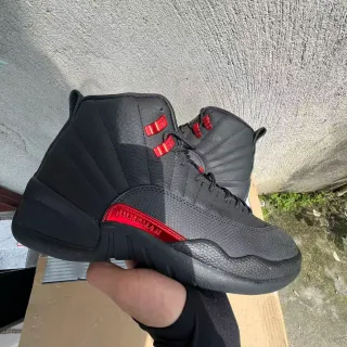Air Jordan 12 Black Red Jumpman Basketball Shoes