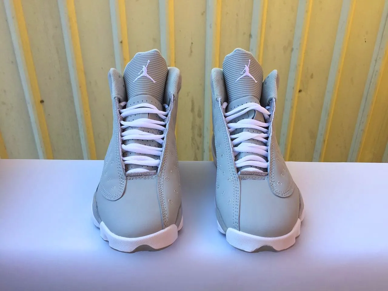 Air Jordan 13 Light Gray White Basketball Shoes 3
