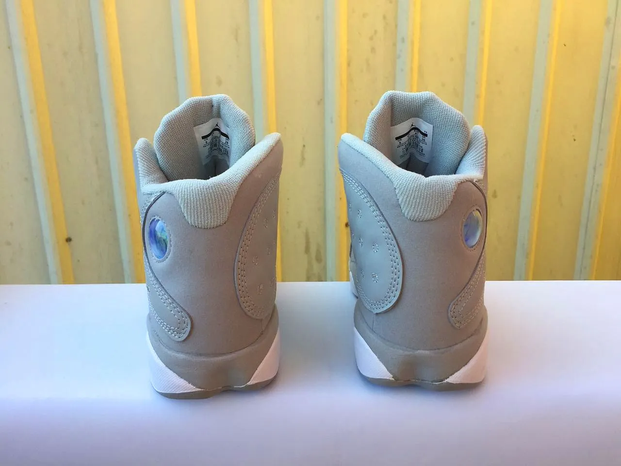 Air Jordan 13 Light Gray White Basketball Shoes 4