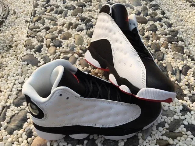 Air Jordan 13 Blancs Noirs Rouges Chaussures de Basketball 6