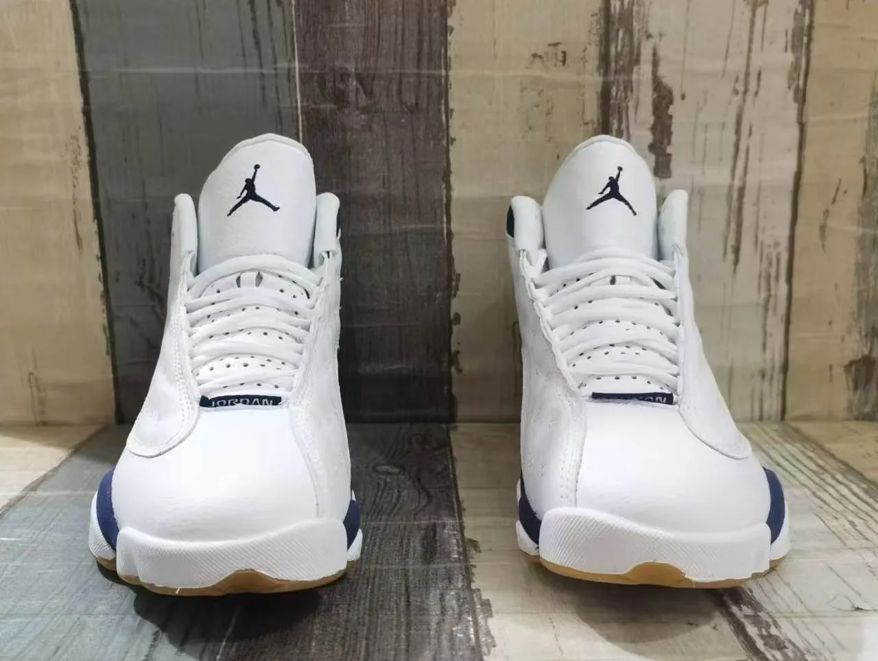 Air Jordan 13 White Navy Gum Basketball Shoes 3