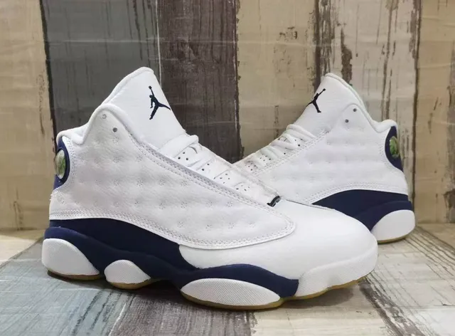 Air Jordan 13 White Navy Gum Basketball Shoes 4