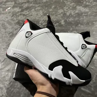 Air Jordan 14 Blanco Negro Rojo zapatos de baloncesto
