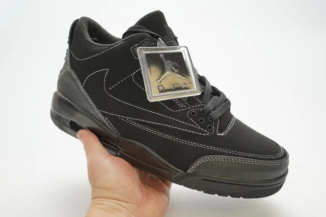 Air Jordan 3 Black Elephant Print Basketball Shoes 3