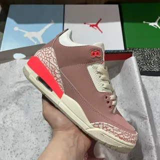 Air Jordan 3 Dusty Rose Elephant Print Basketball Shoes