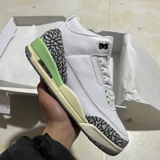 Air Jordan 3 White Elephant Print Basketball Shoes