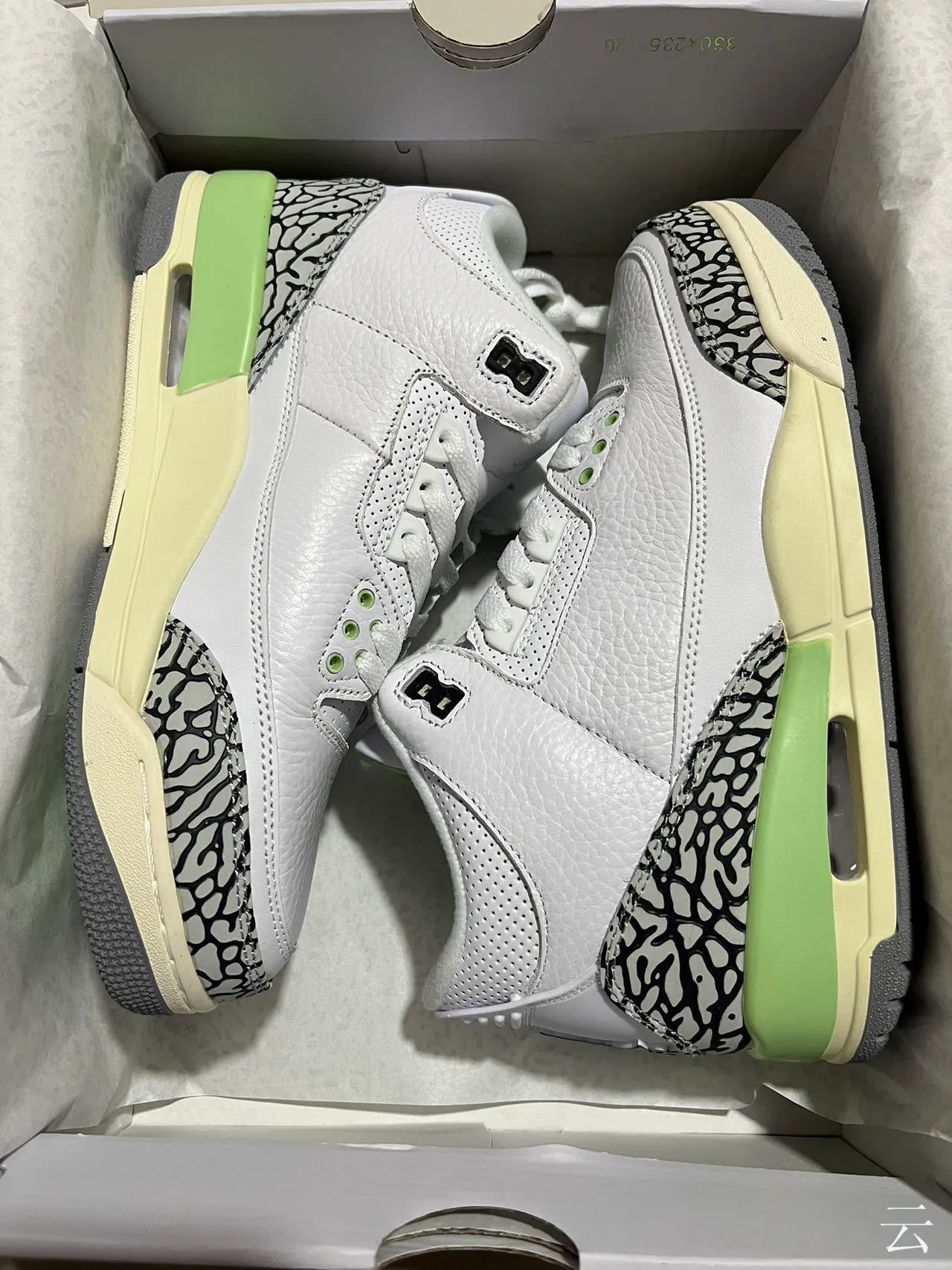 Air Jordan 3 White Elephant Print Basketball Shoes 7