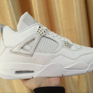 Air Jordan 4 All White Basketball Shoes