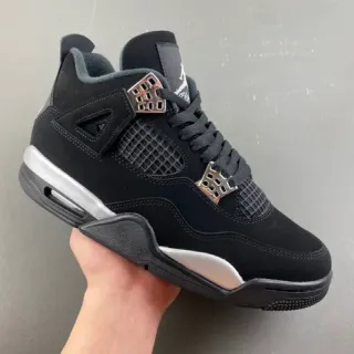 Air Jordan 4 Black Silver Basketball Shoes