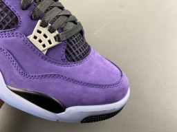 Air Jordan 4 Purple Suede High-Top Basketball Shoes 2