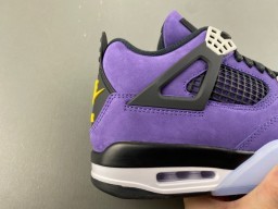 Air Jordan 4 Purple Suede High-Top Basketball Shoes 3